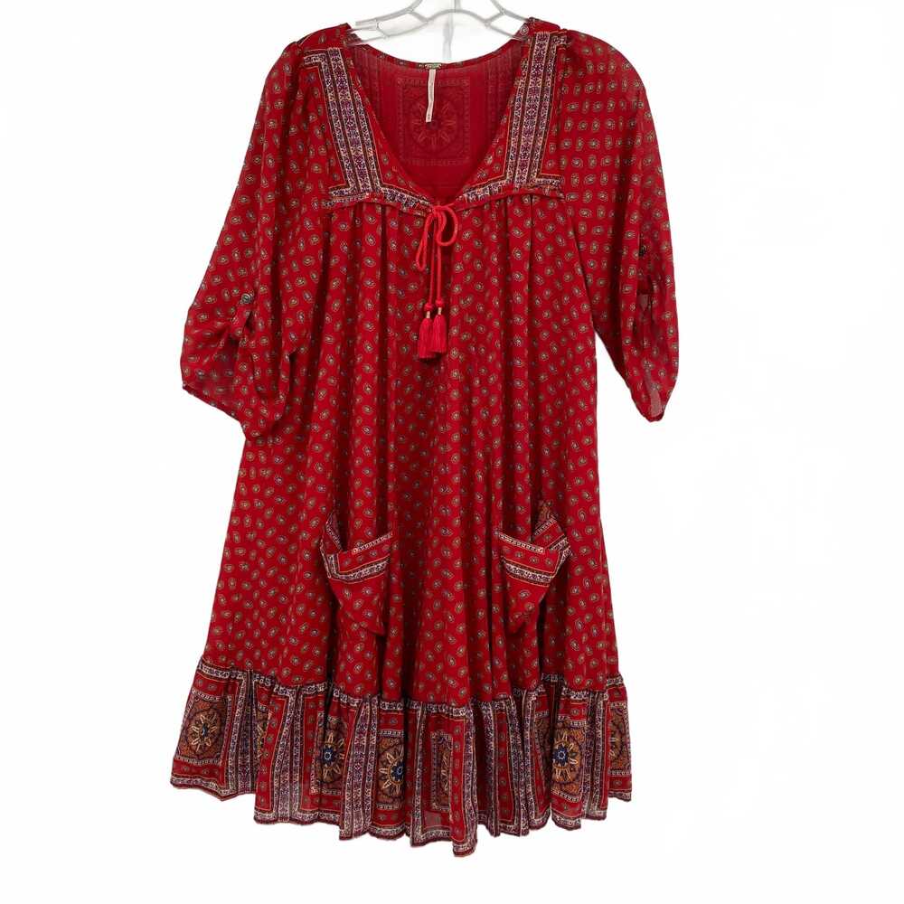 Free People Red Mini Dress | Womens M